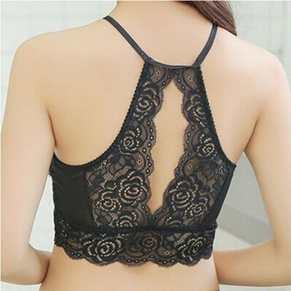 DUSTY ROSE LACE BRALETTE - Picture 3 of 4